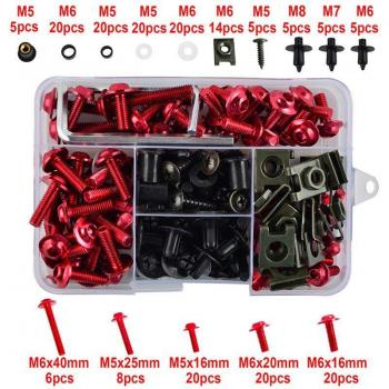 177pcs Motorcycle Windshield Body Fairing Bolts Screws for Eprilla MV Agusta
