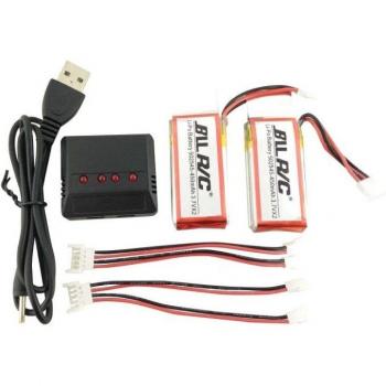 UDI U919A U845A U945A RC Drone Battery and Charger Set (3.7V*2) 7.4V 450mAh
