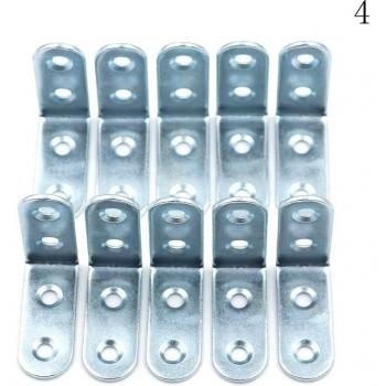 10pcs Stainless Steel Corner Brace Shelf Support