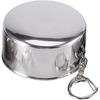 Portable Outdoor Sports Travel Collapsible Cup with Keychain (75 ml)