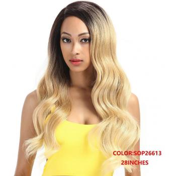 Wave Frontal Negra con Encaje