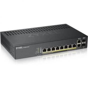 Zyxel GS1920-8HPV2 Commutateur Gigabit Ethernet Noir PoE