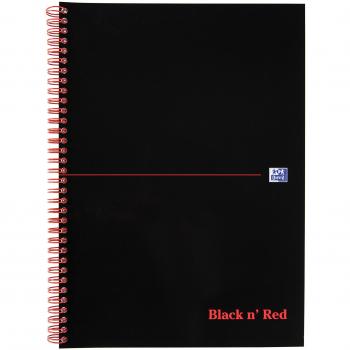 Black n' Red A4 Wirebound Softback Notebook