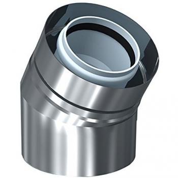 Bertrams Polyline LAS coude 30° DN 60/100 extérieur en inox