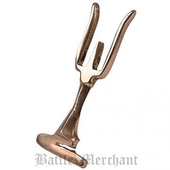 Zenturio Helmstütze – Querseitenbefestigung in Messing