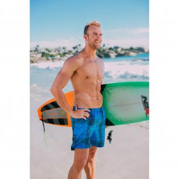 Guggen Mountain Herren Badehose mit Karomuster