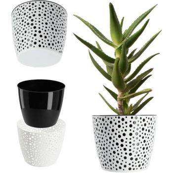 Cache-Pot Rond KADAX 13cm Noir