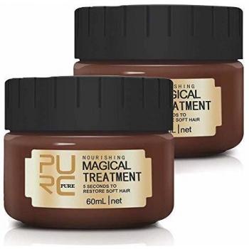Masques Capillaires Professionnels pour Cheveux Abîmés (Lot de 2)