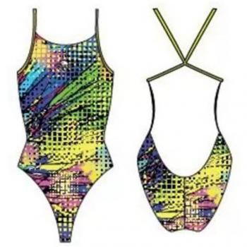 Kriptonite Bañador Turbo Mujer Pro Racer Agua Amarilla