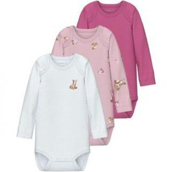 Set Ibis Rose: 3 Bodies de Manga Larga