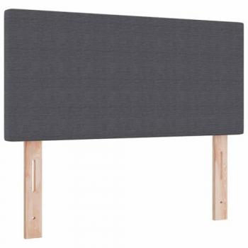 Testiera LED per Letto 100 cm – Grigio Scuro in Cordoro