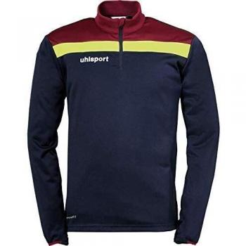 Uhlsport Offense 23 Men's Track Set – Navy / Burgundy / Fluoro Yellow – XL