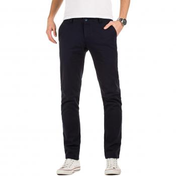 Navy-Freizeit-Chino Adriano Herrenhose 1001