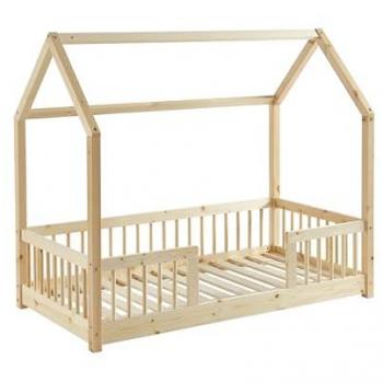 Cama de Bosque Baita 70x140 con Somier y Barandillas