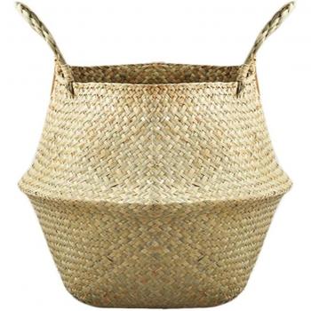 Natural Seaweed Woven Storage Basket