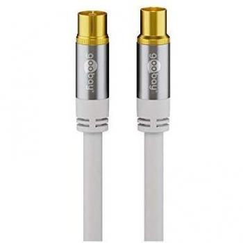 Goobay 70325 Antenna Cable IEC 135dB, White, 10m