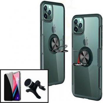 Kit de Película 5D + Funda Clear Armor + Soporte Magnético para Coche