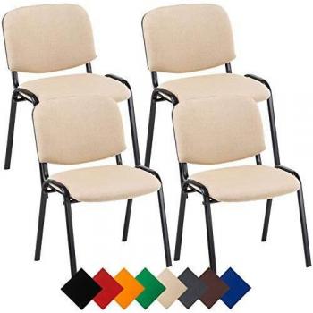 Set de 4 sillas de reuniones ken en tela