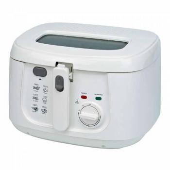 DESKI Fritteuse 2,5 Liter 1800 Watt mit Sichtfenster und Fettfilter
