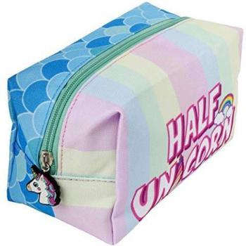 FRINGOO® Kids Pencil Case for Girls Boys Large Square School Stationery Pouch Unicorn Mermaid