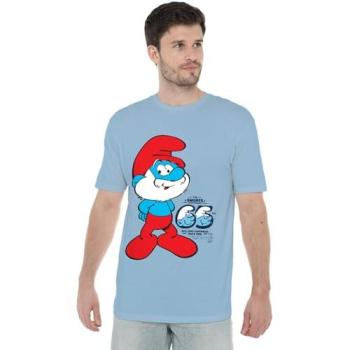 Medium Light Blue Smurfs 65th Anniv. Papa Smurf Tee
