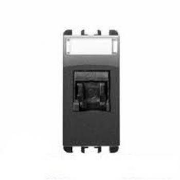 Connettore di Rete RJ45 CAT5e ANTRACITE senza schermatura