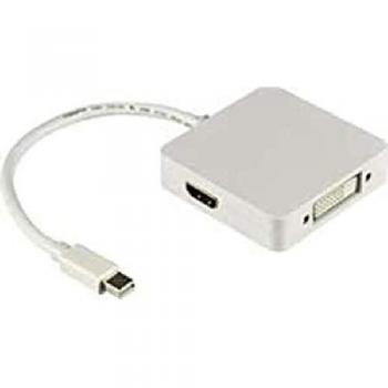 Cavo Multi Adattatore Mini DisplayPort a HDMI/DVI/DisplayPort 0,2 m Deltaco