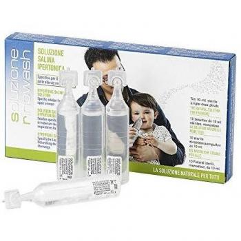 RINOWASH SOLUZIONE SALINA IPERTONICA PER PULIZIA NASO 10 FIALE 10 ML