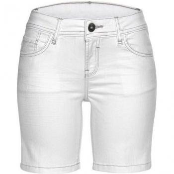 S.Oliver 36 Offwhite Short – Damen‑Stretch‑Bermuda mit 5‑Pocket