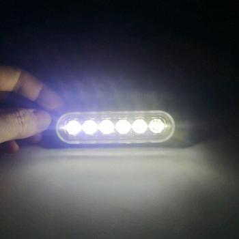 4pcs 12V 6 LED Side Marker Indicators for Car Trailer Truck Motorcycle
