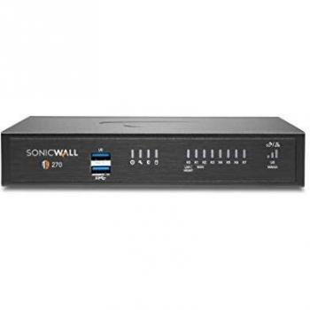 SonicWall TZ270 Secure Upgrade Plus Endpoint Security for 3 Years Hardware Firewall with 2000 Mbit/s throughput