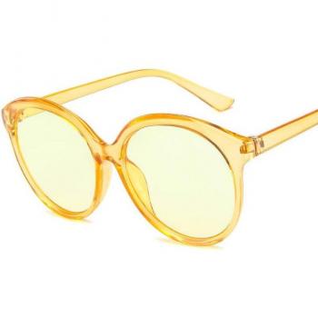 Scarlet Transparent Chic Circular Sunglasses for Women