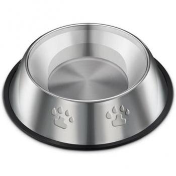 Non-Slip Dog Food Bowl with Paw Print