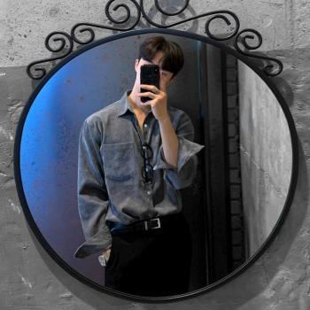 Loose Solid Color Corduroy Shirt for Men