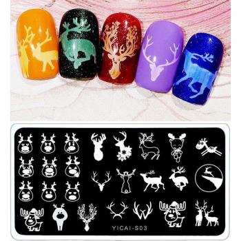 Plaque d'estampage pour ongles