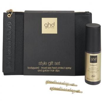 GHD Set Compacto: Neceser, Protector y Clips