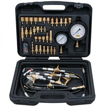 Ensemble complet de régulation de pression d'injection de carburant pour moteurs à gazoline, 42 pièces (KS Tools)