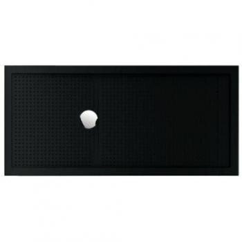 Olympic Plus Piatto Doccia 80x120 cm in Nero Goffrato