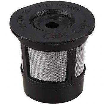 Stainless Steel K‑Cup Reusable Filter Pod – Black Pattern