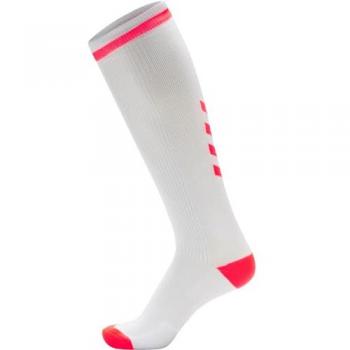 Calzini Hummel Elite Indoor High Bianco Rosa