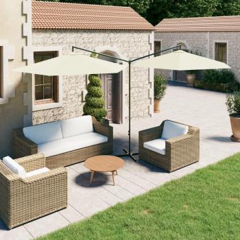 Parasol de patio double sable 600 cm