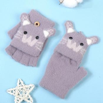 Fingerlose Handschuhe mit Karikatur für Babys