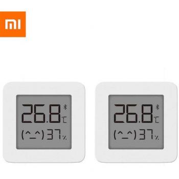 Termómetro y Higrómetro Xiaomi Mijia 2, Bluetooth, Sensor de Temperatura y Humedad, Pantalla LCD, 1-3 Unidades