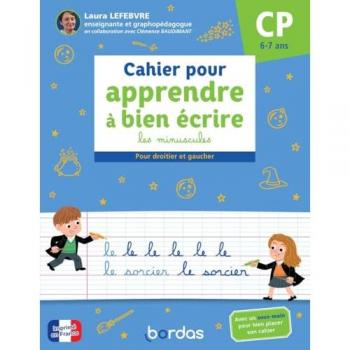 Cahier pour apprendre à bien écrire les minuscules