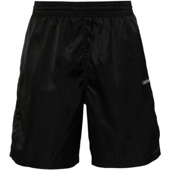 Off White, Beachwear, male, Black, Size: S Swimming shorts