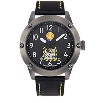 Montre Automatique Homme LIP Patrouille de France Cuir Noir Étanche 100m