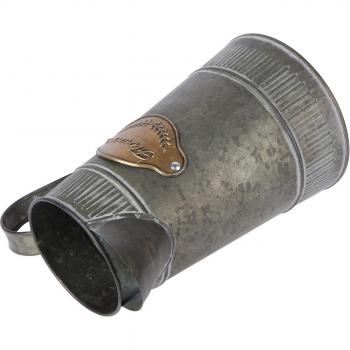 Decorative Iron Vase with Handle