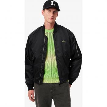 Veste style bomber Lacoste, couleur noire, XL-XXL