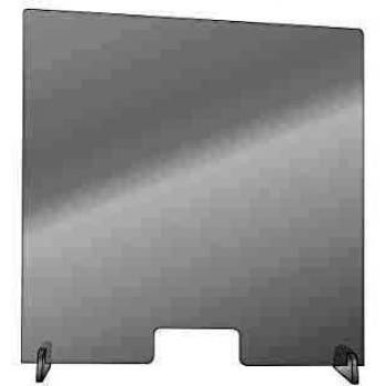 Écran coupe-vent transparent pour bureaux et magasins, 100 x 20 x 100 cm