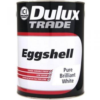 Dulux Trade Pure Brilliant White Eggshell 5L